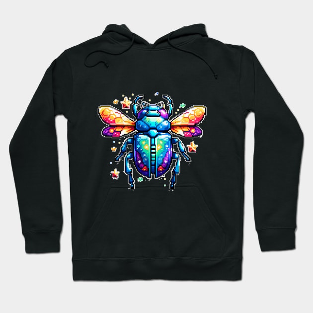 Pixel Beetle Hoodie by Jackson Williams